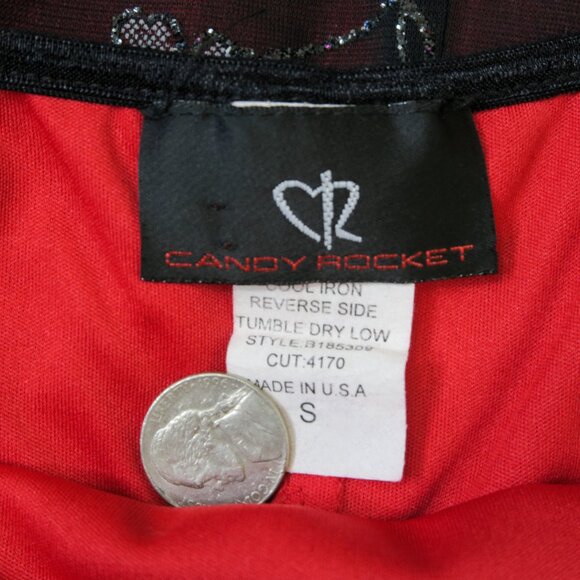 Vintage 90s Candy Rocket Floral Fringe Mini Dress - Picture 10 of 12